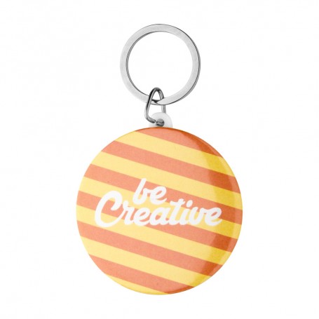 KeyBadge Maxi pin button keyring