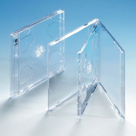 Slim Double Box, Clear Tray, 25 pcs.