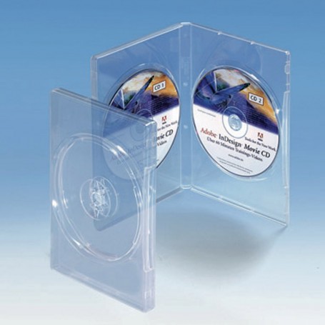 DVD Double Box, Transparent, 25 pcs.