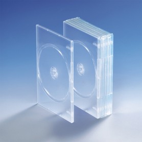 Dünne DVD Single Box 7mm, transparent, 50 Stk.
