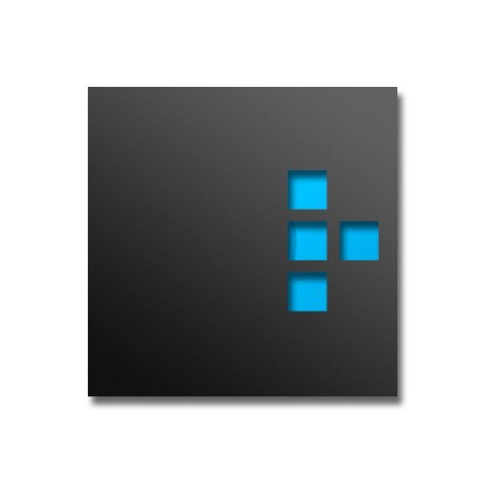 SHOWCASE 010 SQUARE 4, Black, 25 pcs.