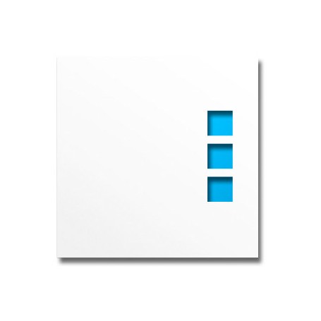 SHOWCASE 009 SQUARE 3, White, 100 pcs.