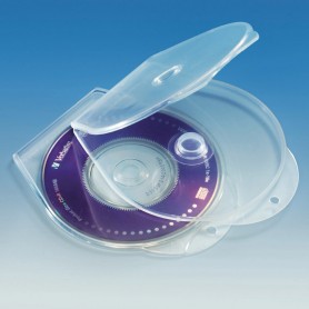 Shell Box for 8cm Discs, Transparent, 50 pcs.