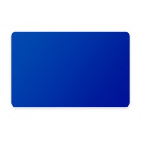 Plastikkarte, einfärbig blau, 0.76 mm, 100 Stk.