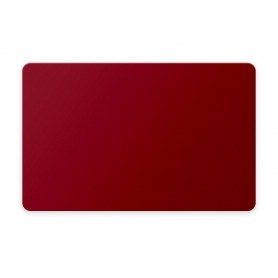 Plastikkarte, einfärbig cranberry, 0.76 mm, 100 Stk.