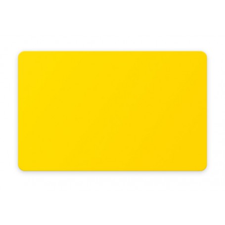 Plastikkarte, einfärbig gelb, 0.76 mm, 100 Stk.