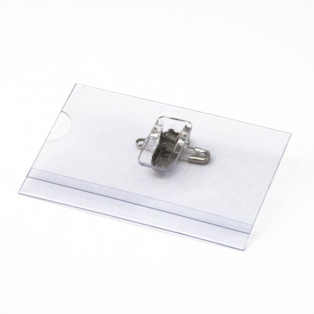 Conference Card Holder with Alligator Clip and Safety Pin