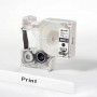 D1 Label Cassette 12 mm, black on clear