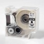 D1 Label Cassette 24 mm, black on clear