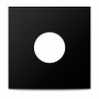 12" Disco Bag with Diecut Hole, black, 50 pcs.