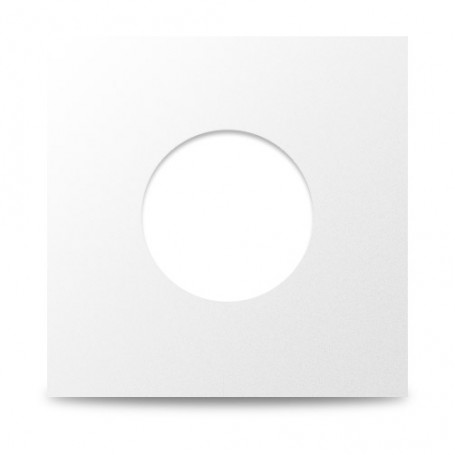 Paper Sleeve for 7" Vinyl, with Center Holes, white, 50 pcs.
